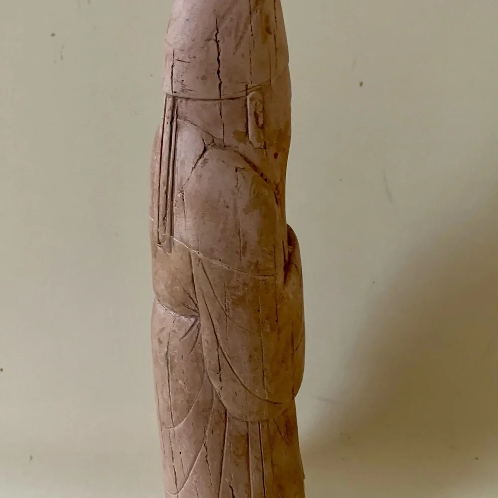 Vintage Austin Production 1975 carved Asian sculpture Sholary man - Picture 5 of 10